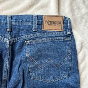 Wranglers Rugged Wear Men’s Blue Denim Thermal Lined 5 Pocket Jeans. Sz. 38 x 30